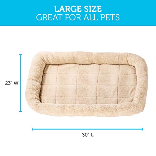 Pet Bed With Cozy Inner Cushion - 48 Inch -Xxl - Beige, Brown, Tan #TOP1