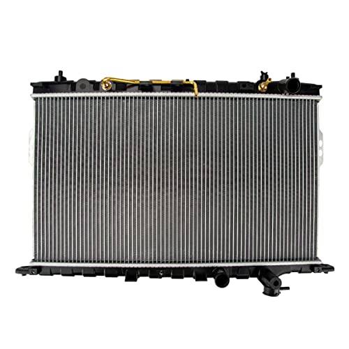 Image of KAX Radiator, 2339 OE Style Bolt-On Aluminum Core Radiator Replacement Sonata 1999-2005, Optima 2001-20062.4L 2.5L 2.7L, 28-1 /4 inchW, 15-11 /16 inchH, 1-3 /8 inchInlet, 1-3 /8 inchOutlet