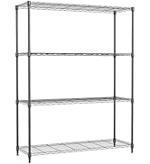 Amazon｜IZEUK スチールラック キャスター付き 3段 高さ伸縮メッシュ