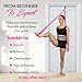 Stretching Strap With Door Anchor - Stretching Equipment to Improve Legs Flexibility - Splits Trainer For Home Ideal In Ballet, Dance, Cheerleading, Taekwondo, Yoga, Pole Dancing & Gymnastics (Pink)