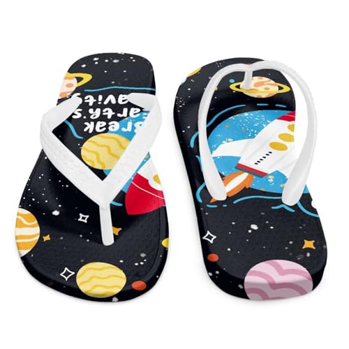 Novelty Kids Flip Flops Beach Wacky Sandals With Soft Footbed Non Slip Slippers Light Slip On Thong Sandal