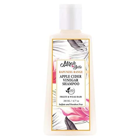 Mirah Belle - Apple Cider Vinegar Shampoo (200 ML) - Dry and Frizzy Hair - Sulfate and Paraben Free Cover