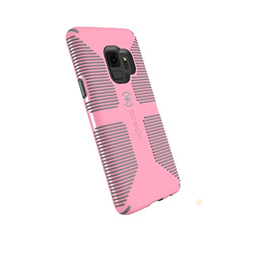 Speck Products Compatible Phone Case for Samsung Galaxy S9, Candyshell Grip Case, Island Pink/Gravel Grey