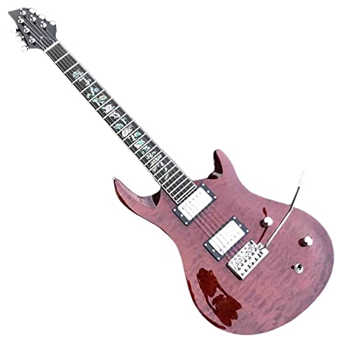 AMINIY Guitare électrique Costume Pleine Maigre col en Acajou Panneau Jazz érable flambé Guitare électrique (Color… - Les Beatles, Paul McCartney, John Lennon, RIngo Starr, George Harrison AMINIY Guitare électrique Costume Pleine Maigre col en Acajou Panneau Jazz érable flambé Guitare électrique (Color…