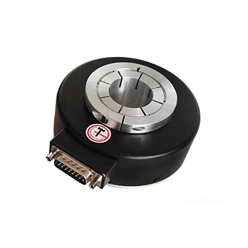 80mm outer diameter 20mm aperture 5V to 26V Supply Hollow Shaft Rotary Encoder PC socket side-pin 2500P/R NPN output