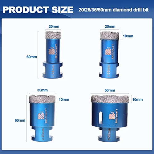 Forets diamant 20/25/35/50mm avec boîte pour perçage carrelage - 2