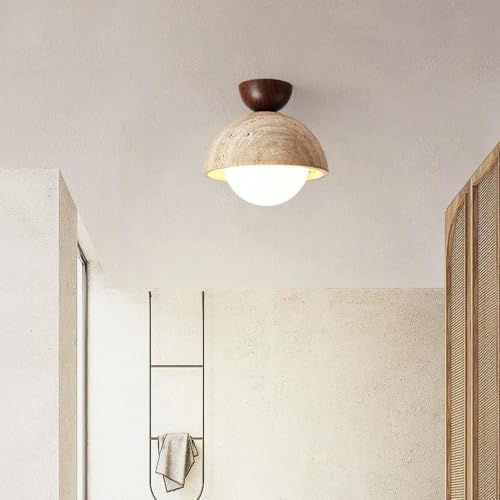 Plafonnier semi-encastré en marbre pour sublimer votre couloir