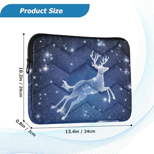Funda para portátil 13-14 pulgadas impermeable azul con reno miniatura 3