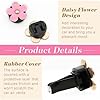 Scettar 12 PCS Daisy Car Air Vent Clips - 4 Sizes 3 Colors Scent Pad Holder & Decorative Vent Clips, Cute Car Decor for Girls Women #2