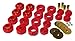 Prothane 7-110 Red Body and Cab Mount Bushing Kit - 20 Piece