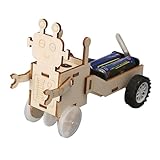 Inspirez les esprits avec ce robot créatif à chariot en bois qui combine l'enseignement de la physique avec l'apprentissage pratique des STEM, comprenant des matériaux et un assemblage d'outils pour une exploration sans effort des principes mécaniques