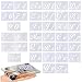 Letter Stencils for Painting on Wood - Alphabet Stencils with Calligraphy Font Upper and Lowercase Letters - Reusable Plastic Art Craft Stencils with Numbers and Signs - Set of 36 PCs 8.27"x5.87"