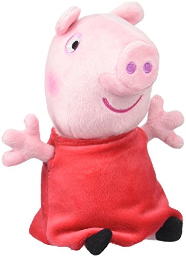 Jazwares 92661 - Peppa Wutz Peppa Kuscheltier mit Sound, Weiche Plüschfigur ca. 15 cm groß, Plüsch Figur zum Schlafen, Stofftier zum Spielen, Original Peppa Pig Plüschtier für Kinder ab 18 Monate – Bild 3