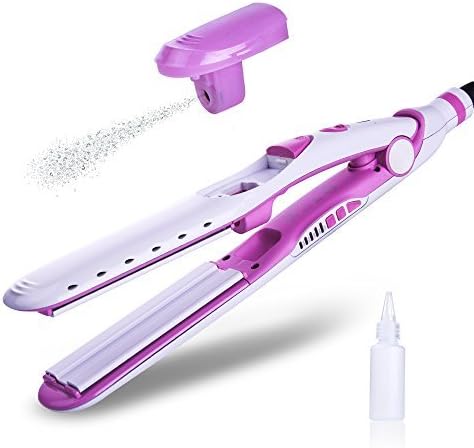 Steam Flat Iron Hair Straightener,Professional Ceramic Tourmaline For Dry and Wet Hair Straightening Tool