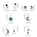 Hicarer 12 Pairs Space Earrings Astronaut Stud Earrings Planet Dangle Moon Star Asymmetrical Drop Jewelry for Women