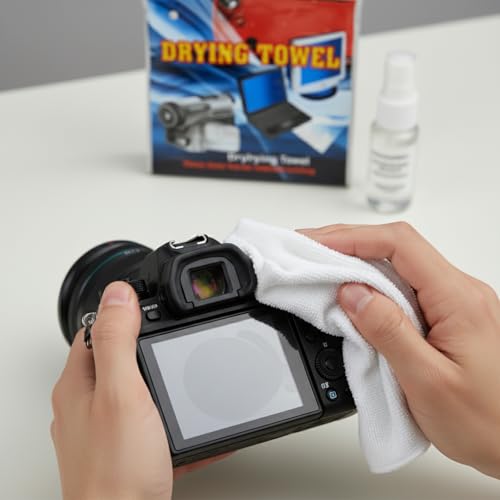 Image of Microfiber Cleaning Cloth for Laptop Screens, Monitors, Keyboards, Phones, Cameras, Car Windows, Furniture, Tablets, Sunglasses & More - Soft, Lint-Free, Reusable Wipes Towel 50x50cm- White