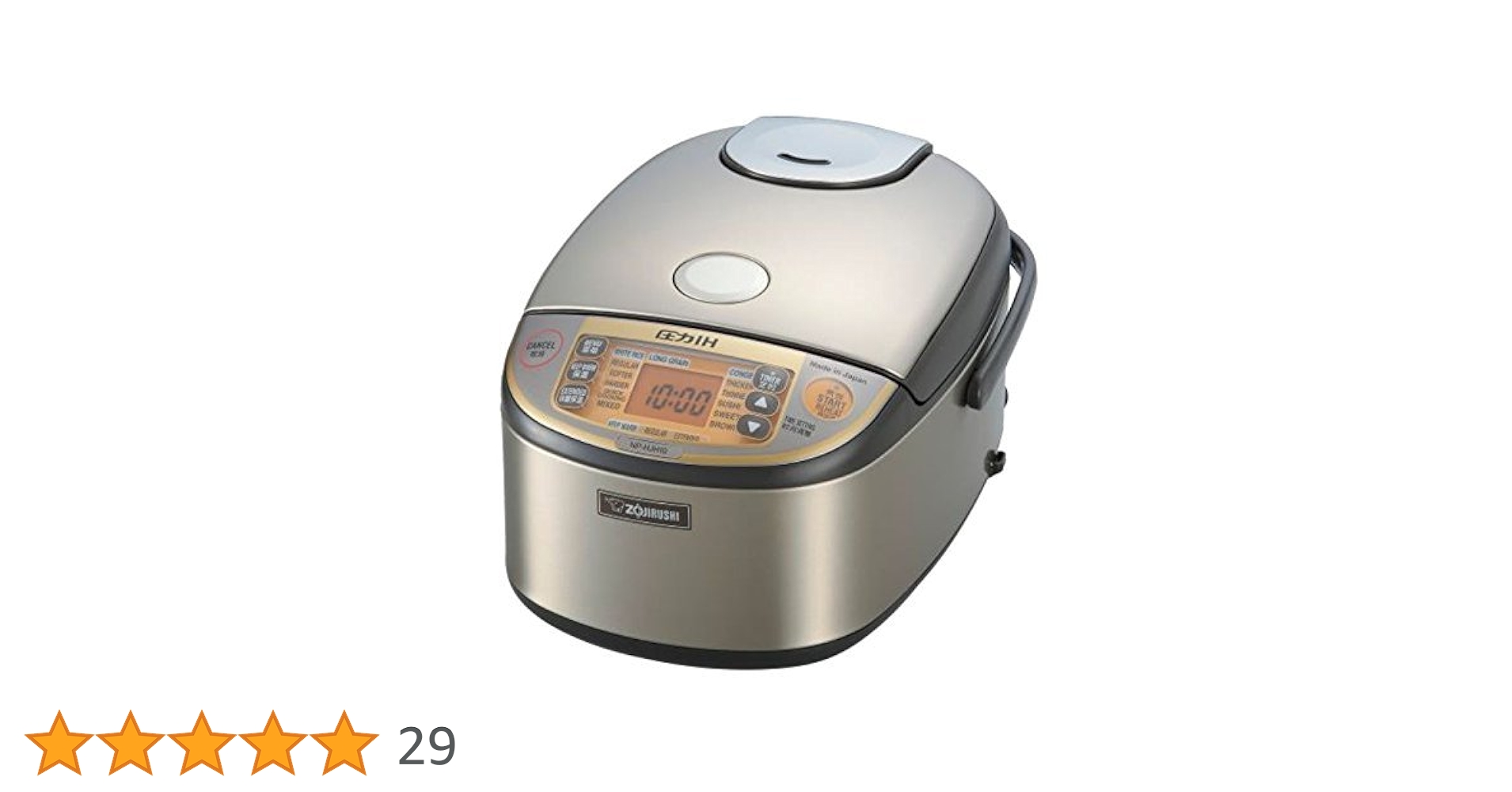 海外向け圧力ＩＨ炊飯ジャー象印 NP-HJH18 10合炊き 220V Amazon | 海外向け圧力IH炊飯ジャー象印 NP-HJH18 10合炊き