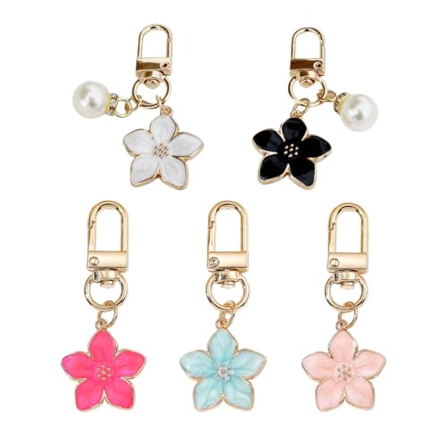 Image of Keychains Aesthetic, Cute Butterfly Bag Charms for Handbags, Alloy Metal Key Chain Set, Colorful Accessories for Women, Girls, Trendy Bag Charm for Car Keys