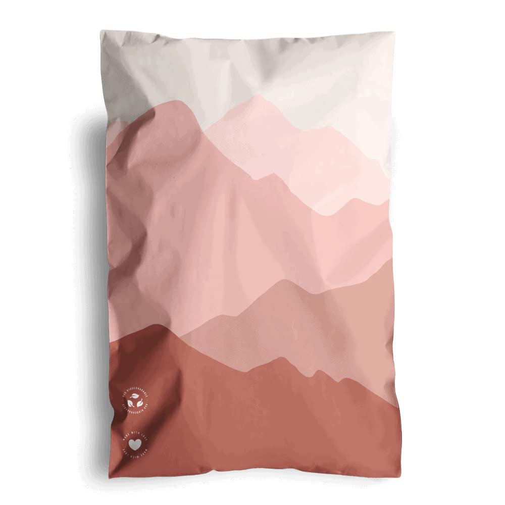 Poly Mailers 6x9-25 Pack Biodegradable Shipping Bags for Stationery and Small Accessories - Impack Self-Seal Waterproof Thick Mailing Envelope for Small Items - Mountain Clay