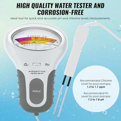 Danoplus KIB-203 2 In 1 Chlorine & Ph Meter, Dual Scale Water Quality Tester Cl2 Level Meter, Digital Electronic Pool Water Tester Handheld Ph And Chlorine Tester thumb #4