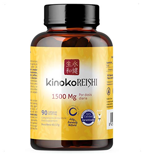 Reishi Puro 1500mg | 90 cápsulas | 50% de Polisacáridos Betaglucanos Bioactivos...