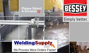 Bessey Clamp, welding, F-style, crimped on swivel pad, 36 In. x 7 In. , 4880 lb (STB-36)