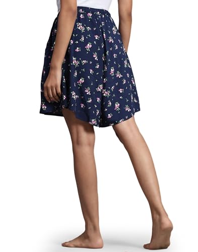 Image of B STORIES Women's Viscose Printed Lounge Culotte Shorts (Pack of 2)