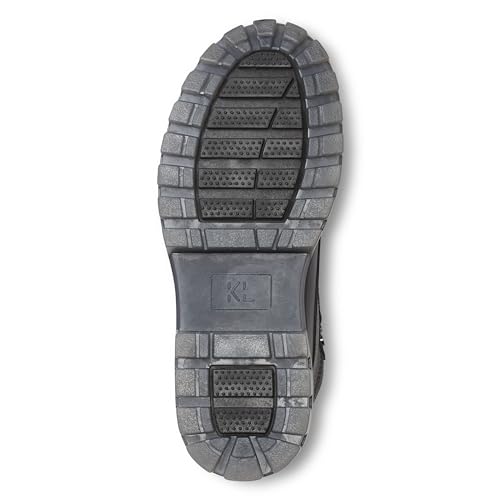 KARL LAGERFELD Men's Mid Height Performance Polar Fleece Lining & Translucent Sole Boot Combat3