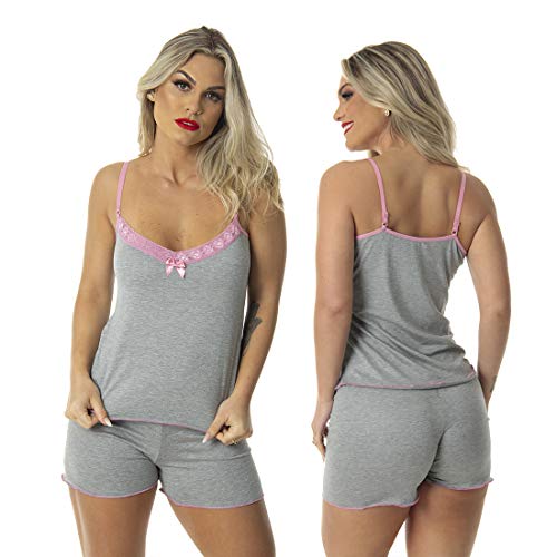 Kit 2 Short Doll Vivi (G, CINZA/MARINHO)