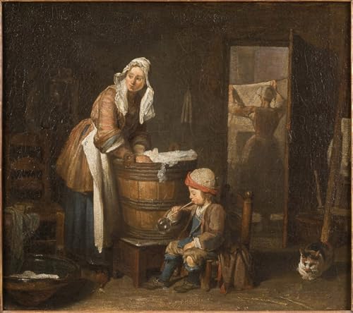 La Lavandière de Jean Baptiste Siméon Chardin Impression d'affiches Toile