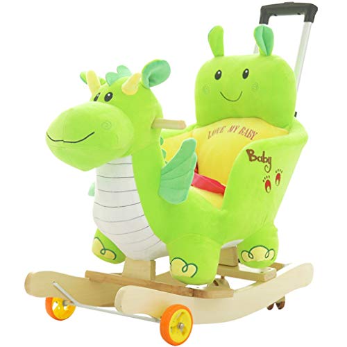 Schaukelpferd Schaukeltier Kinder Stuhl Baby Trojan Dinosaurier Spielzeug Geschenk Kinderwagen Nette Musik Shake Pferd…