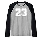 23 Número veintitrés Team Sports Graphic Varsity Matching Camiseta Manga Raglan