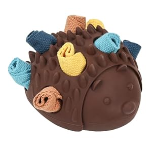 Dog Hedgehog Food Hiding Interactive Toy, Dog Snack Puzzle Educational Toy Dog Chew Toy Durable Dog Toy for Intellectual Engagement and Fun at Home, Outdoors, Pet Park