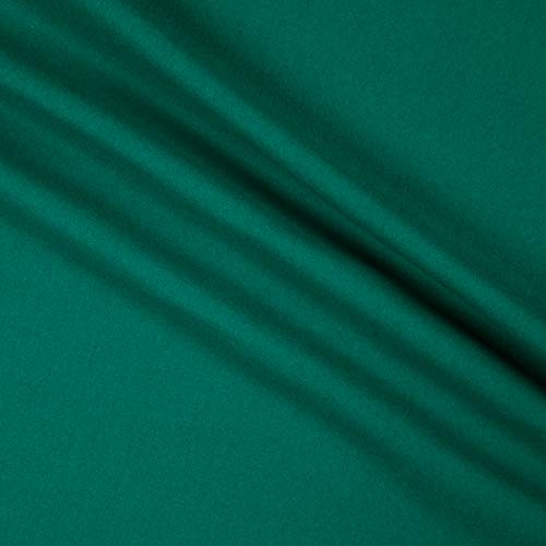 Wool Coating Melton Jewel Green Fabric by the Yard