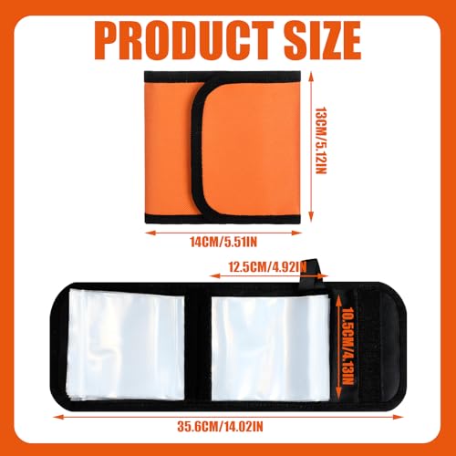 Sunnymove JIH-Sunnymove-3689 2 Pack Funda para Cañas de Pescar 20 Bolsillos Naranja miniatura 2