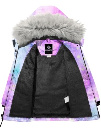 Gemyse Girl'S Winter Waterproof Ski Snow Jacket Hooded Fleece Lined Windproof Coat thumb #5