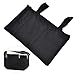 Borsa per braccioli Impermeabile Resistente Durevole Appeso Bracciolo Organizer per Mobilità Scooter Carrozzina Borsa da viaggio(Nero)