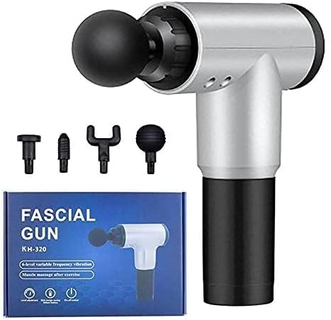 Basketo Massage Gun | Deep Tissue Percussion with Large Torque Motor Electric Fascial Gun KH-320 Massage Tool for Pain Relief Fitness Vibration Body Care, for Deep Muscle Massage Felix Fascial Gun