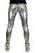 Revolver Fashion / Funstigators Festival Clothing: Men's Holographic Disco Meggings - Made in USA (Dazzle Green, S)