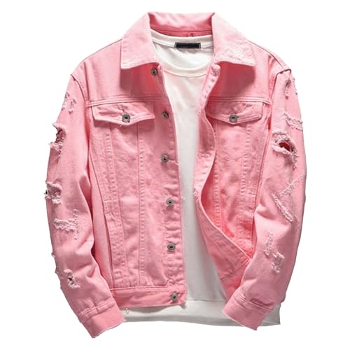 Chaqueta de mezclilla para hombre vintage casual DGHM-JLMY miniatura 1