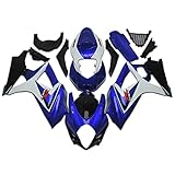 Plastic Blue White Black Bodywork Fairing Fit for Suzuki 2007 2008 GSXR 1000 Injection Mold ABS New Aftermarket Bodyframe Kit Set GSXR-1000 07 08