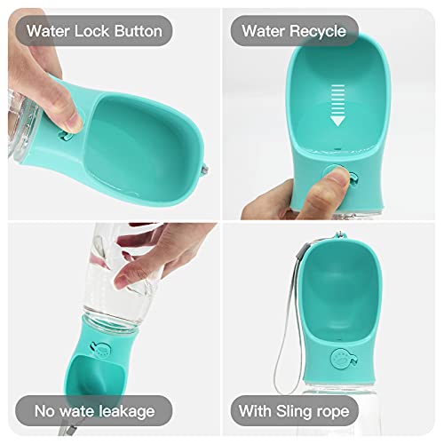 19oz Large Capacity Dog Water Bottle, Leak Proof Portable Dog Water Dispenser for Large Medium Small Lightweight Dog… - Image 6