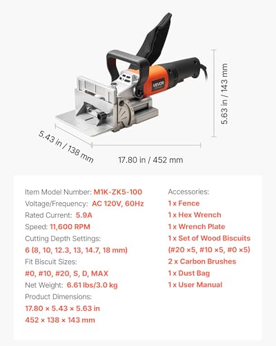 VEVOR Biscuit Plate Joiner Kit