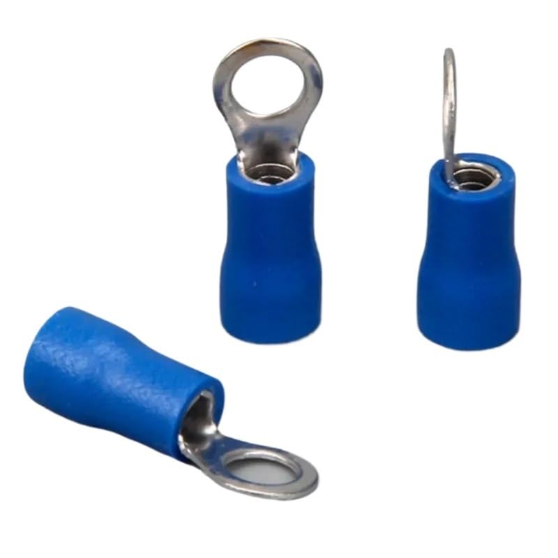 Connecteur de câble pour tableau électrique borne anneau bleu RV2-6 x100 pièces