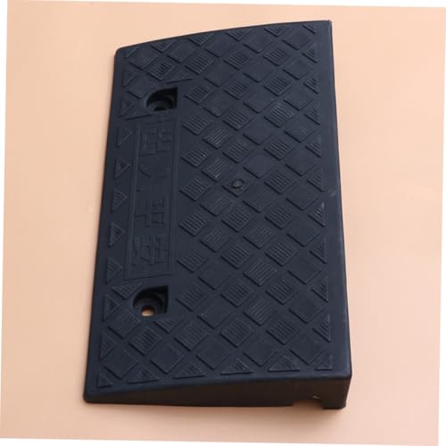 Rampa de goma Luxshiny para bordillo de coche, 50 x 27 x 9 cm, negro, para carga de vehículos, entrada de garaje, motocicletas y uso automotriz miniatura 6