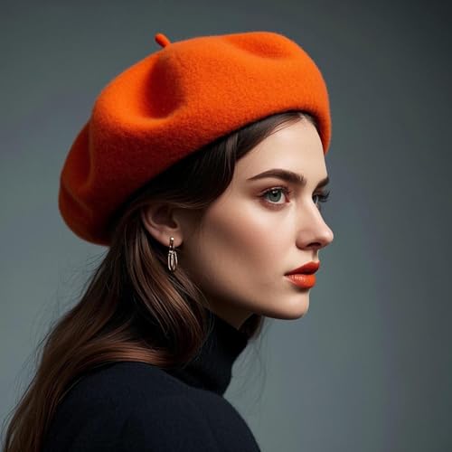 Image of Jolbndcv 6PCS Beret, French Beanie, Outdoor, Winter, Fashion Lady Hat | One Size Fits Most,Solid Color,Stretchable,for All Season