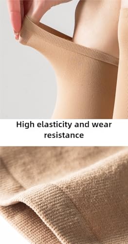 Womens Sheer Knee High Stockings With Reinforced Toe 2 Pairs Nylon Socks with Comfort Top4