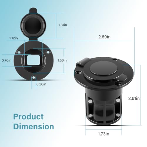 Câble Cannon Downriggers connecté via ce port d'alimentation encastré rapide