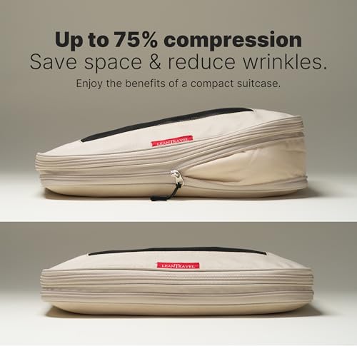 LeanTravel Premium Compression Packing Cubes
