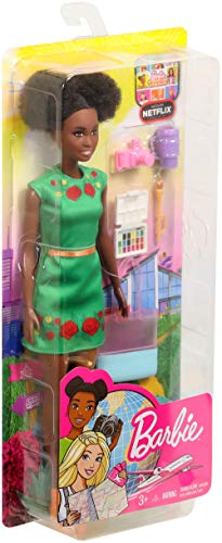 Mattel Barbie Muñeca Vamos de Viaje Nikki con Accesorios GBH92